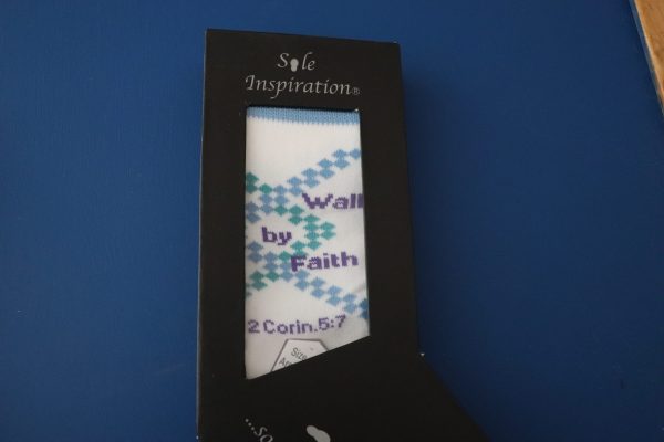 Walk by Faith dress socks in gift box sz 10-13 unisex by Sole Inspiration